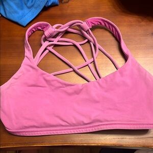 Lululemon Athletica Pink Strappy Sports Bra Size 6